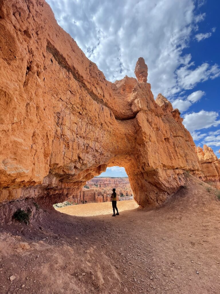 Girl hiking in Utah