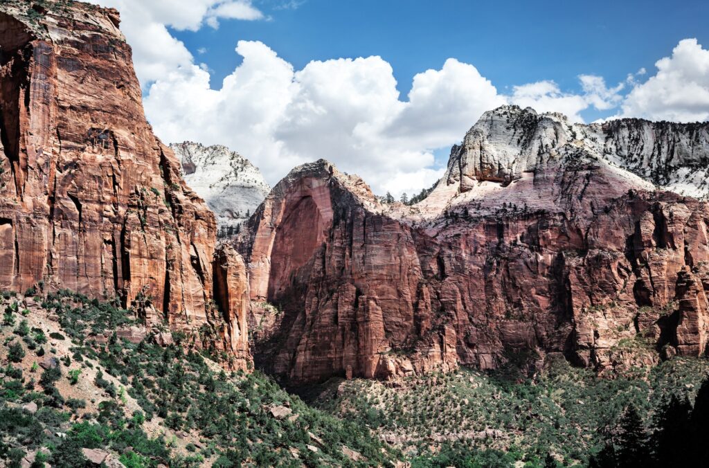 ☀️ NOMINATED!!! ☀️ Closeup Of Mountain Landscape In The Valley In Zion National Park, Utah