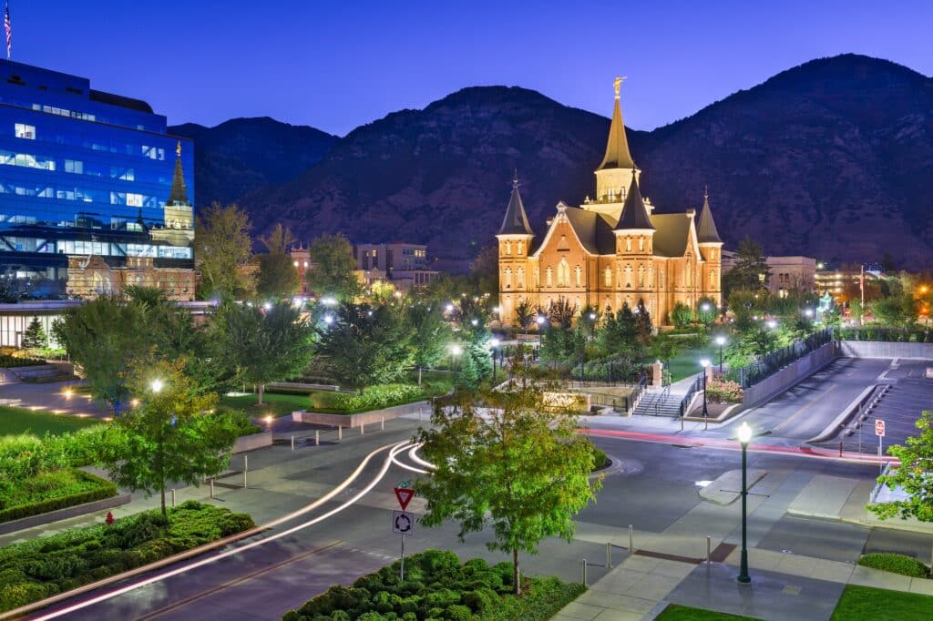 Provo, Utah, USA at Provo City Center Temple