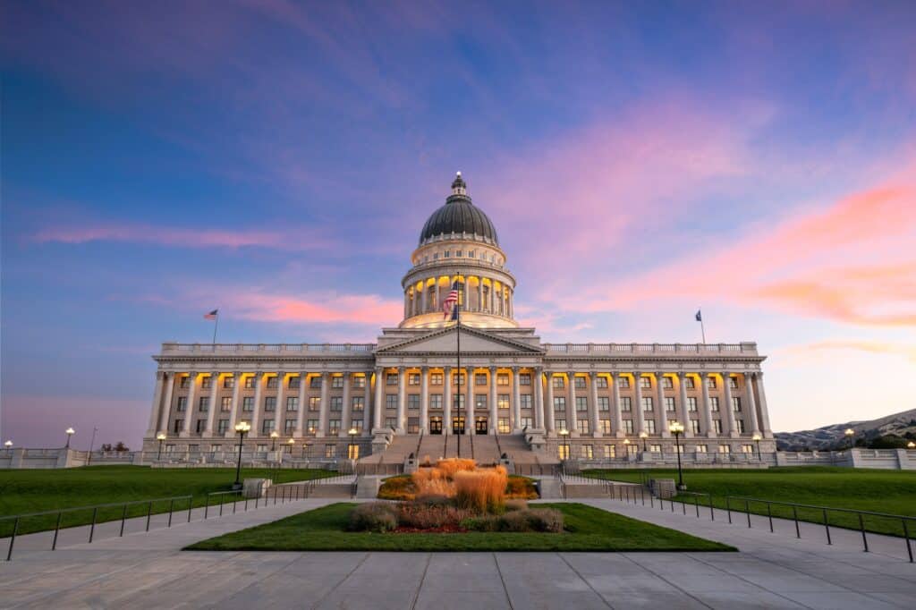 Salt Lake, Utah, USA at the Capitol