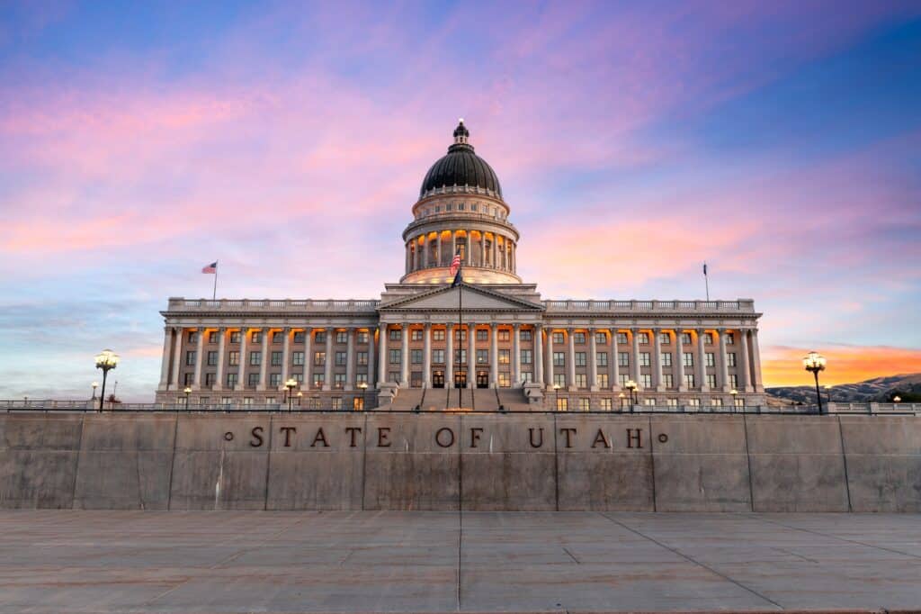 Salt Lake, Utah, USA at the Capitol